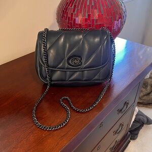 Large Coach Madison Pillow Shoulder Bag Black
